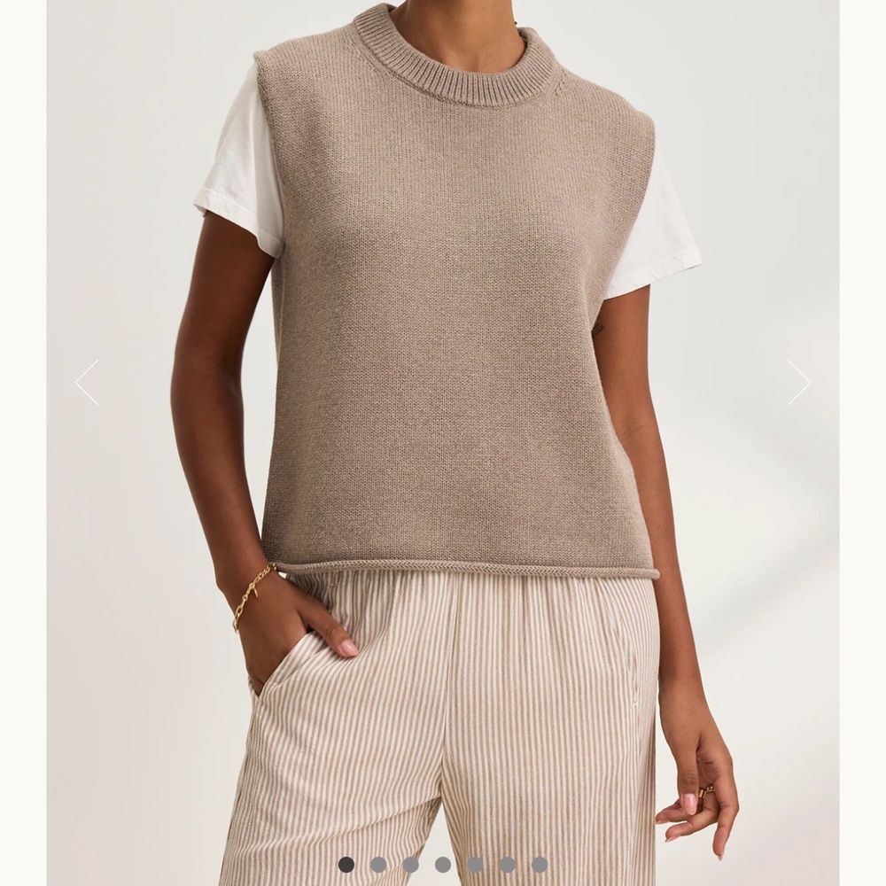 Paola cotton cashmere sweater vest